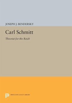Carl Schmitt (eBook, PDF) - Bendersky, Joseph W.