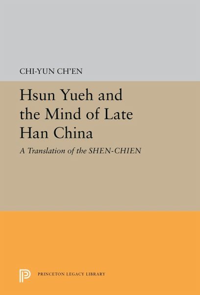 Hsun Yueh and the Mind of Late Han China (eBook, PDF)