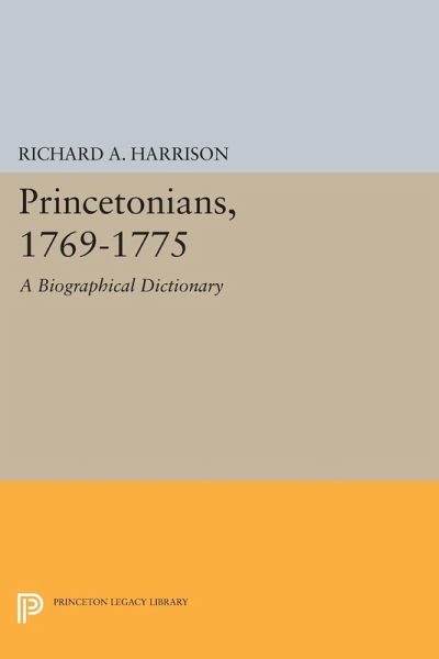 Princetonians, 1769-1775 (eBook, PDF)