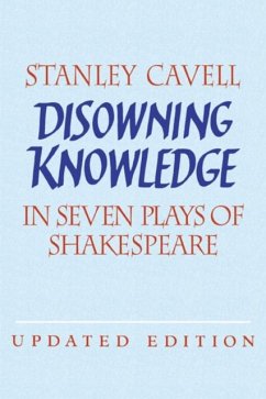Disowning Knowledge (eBook, PDF) - Cavell, Stanley