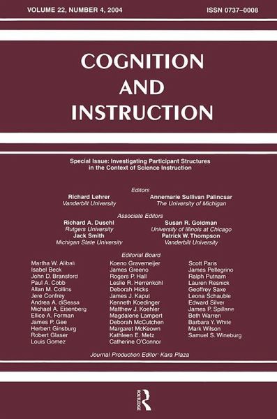 Investigating Participant Structures in the Context of Science Instruction (eBook, ePUB) Investigating Participant Structures in the Context of Science Instruction (eBook, ePUB)
