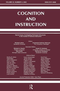 Cover Investigating Participant Structures in the Context of Science Instruction (eBook, PDF)