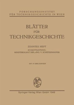 Blätter für Technikgeschichte - Schützenhofer, V.