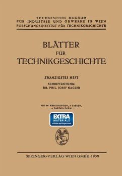 Blätter für Technikgeschichte - Nagler, Josef
