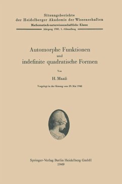 Automorphe Funktionen und indefinite quadratische Formen - Maass, Hans