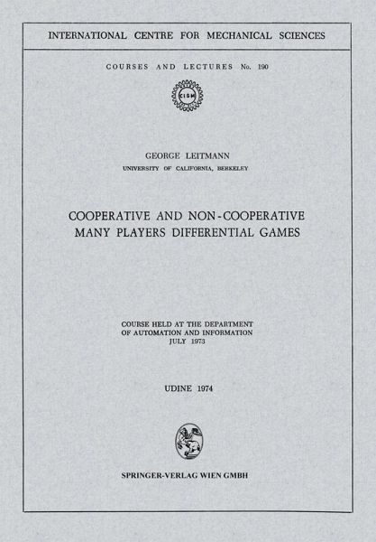 Cooperative and Non-Cooperative Many Players Differential Games Cooperative and Non-Cooperative Many Players Differential Games