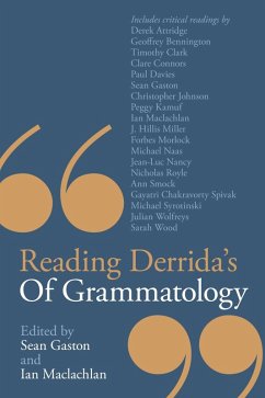 Reading Derrida's Of Grammatology (eBook, ePUB)