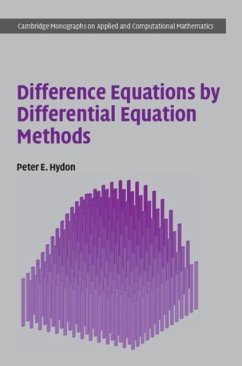 Difference Equations by Differential Equation Methods (eBook, PDF) - Hydon, Peter E.
