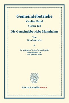Die Gemeindebetriebe Mannheims. - Moericke, Otto