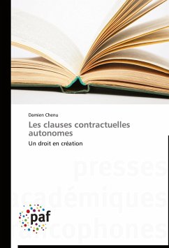Les clauses contractuelles autonomes - Chenu, Damien