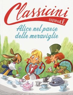 Cover Alice nel paese delle meraviglie da Lewis Carroll. Classicini