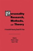 Personality Research, Methods, and Theory (eBook, ePUB)