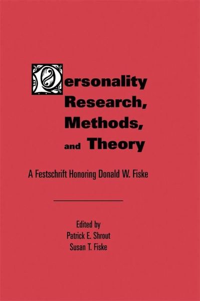 Personality Research, Methods, and Theory (eBook, ePUB) Personality Research, Methods, and Theory (eBook, ePUB)