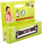 Boogie Bee Mundharmonika Metall, 10,5 cm