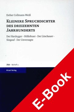 Kleinere Spruchdichter des dreizehnten Jahrhunderts (eBook, PDF) - Collmann-Weiß, Esther