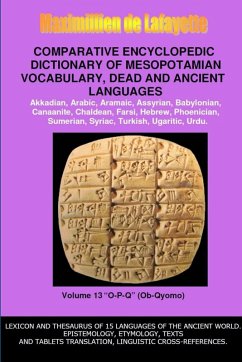 Cover V13.Comparative Encyclopedic Dictionary of Mesopotamian Vocabulary Dead & Ancient Languages