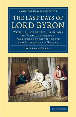 The Last Days of Lord Byron - Parry, William