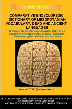 Cover V12.Comparative Encyclopedic Dictionary of Mesopotamian Vocabulary Dead & Ancient Languages