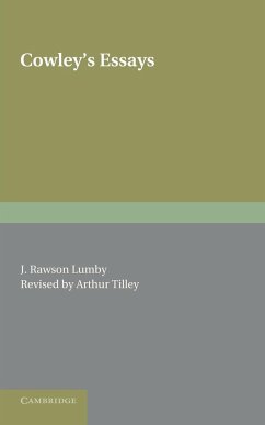 Cowley's Essays - Cowley, Abraham Etc