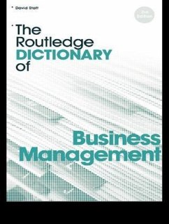 The Routledge Dictionary of Business Management - Statt, David A