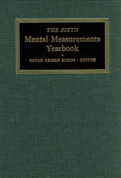 Cover The Sixth Mental Measurements Yearbook