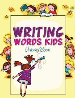 Cover Writing Words Kids Coloring Book
