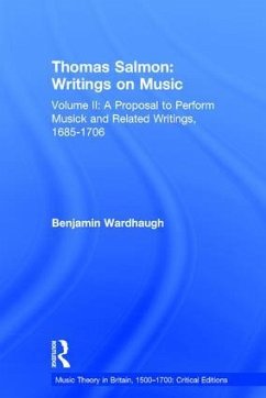 Thomas Salmon: Writings on Music - Wardhaugh, Benjamin