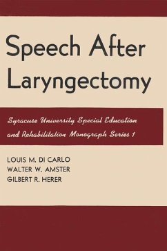 Speech After Laryngectomy - Di Carlo, Louise M; Amster, Walter W; Herer, Gilbert R