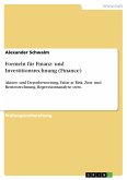 Formeln für Finanz- und Investitionsrechnung (Finance) (eBook, PDF)