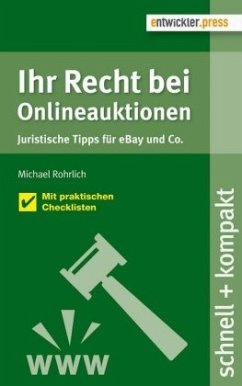 Ihr Recht bei Onlineauktionen - Rohrlich, Michael