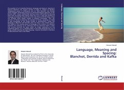 Language, Meaning and Spacing: Blanchot, Derrida and Kafka - Moradi, Hossein