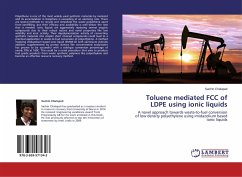 Toluene mediated FCC of LDPE using ionic liquids