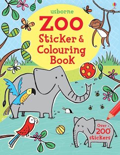 Zoo Sticker and Colouring Book - Greenwell, Jessica
