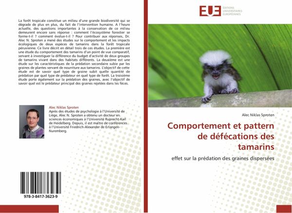 Comportement et pattern de défécations des tamarins