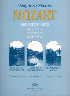 Cover Les petits riens 9 Tänze für Orchester Partitur und Stimmen