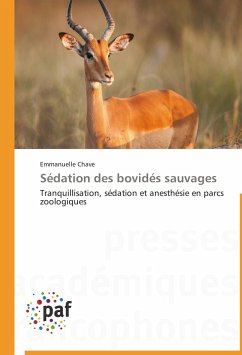 Sédation des bovidés sauvages - Chave, Emmanuelle