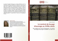 Le contrat de louage d'ouvrage au XVIIIe siècle - Bayard, Joséphine