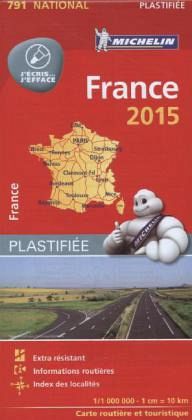 Michelin Karte France 2015, plastifiée