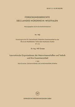 Cover Internationale Organisationen der Naturwissenschaften und Technik und ihre Zusammenarbeit