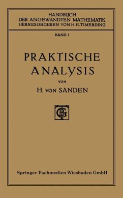 Praktische Analysis - Sanden, Horst von