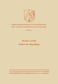 Probleme der Gebirgsbildung - Lotze, Franz