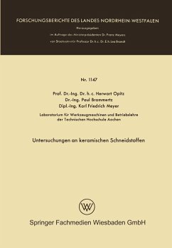 Cover Untersuchungen an keramischen Schneidstoffen