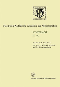 Die Barmer Theologische Erklärung und ihre Wirkungsgeschichte - Honecker, Martin