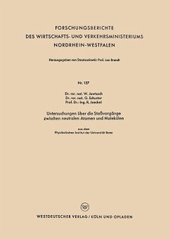 Untersuchungen über die Stoßvorgänge zwischen neutralen Atomen und Molekülen - Jawtusch, Waldemar