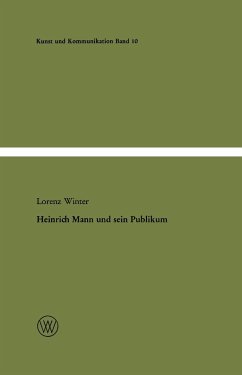 Heinrich Mann und sein Publikum - Winter, Lorenz