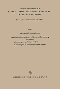 Untersuchungen über den Umsatz bei der explosiblen Zersetzung von Azetylen - Loparo, Kenneth A.