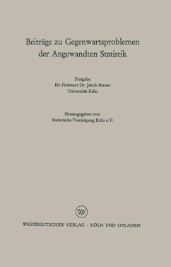 Beiträge zu Gegenwartsproblemen der Angewandten Statistik - Loparo, Kenneth A.