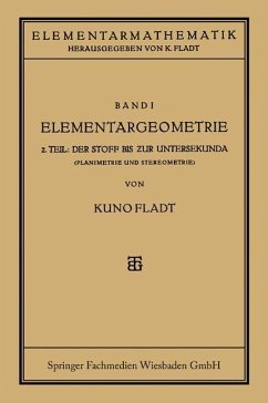 Elementargeometrie - Fladt, Dr. Kuno