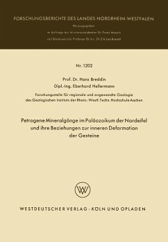 Petrogene Mineralgänge im Paläozoikum der Nordeifel und ihre Beziehungen zur inneren Deformation der Gesteine - Breddin, Hans