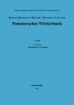 Schauhband - schnuben / Pommersches Wörterbuch Band II, 7. Lieferung, Bd.2/7